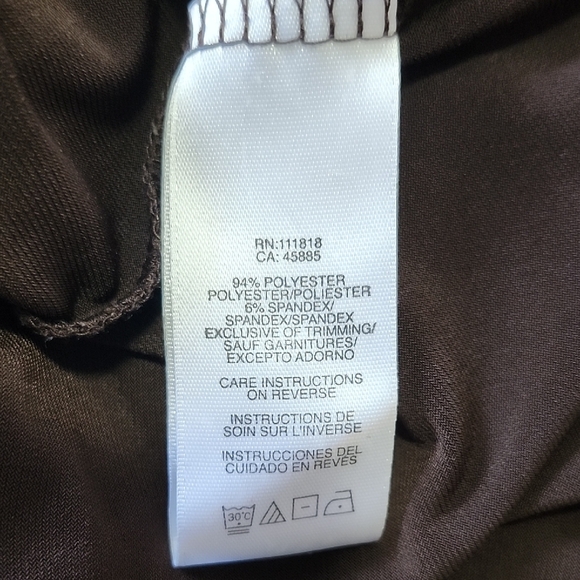 MICHAEL Michael Kors Dark Brown Sleeveless Shirt - Picture 6 of 6